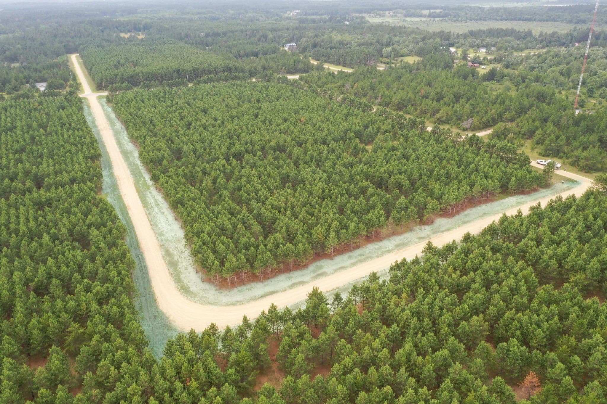 Project Innovative 2-Acre Hydroseeding in Lush Landscape image