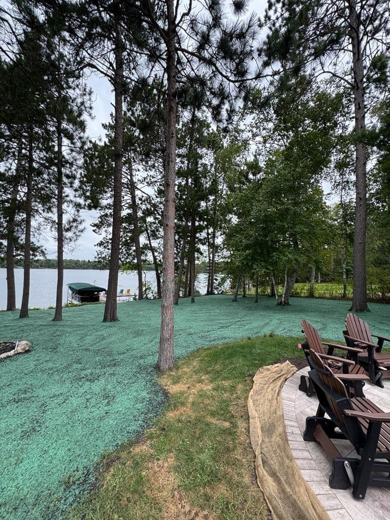 Gallery photos for Creating Lush Waterfront Lawns with Hydroseeding: Image #1