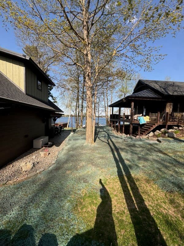 Gallery photos for Lakefront Lawn Transformation in Deerwood MN: Image #1