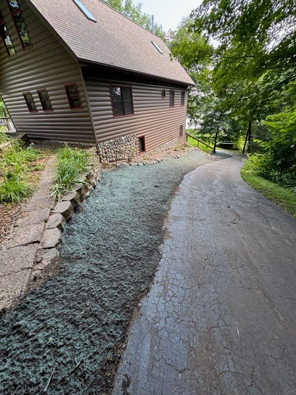 Gallery photos for Erosion Control and Greener Lawn Achieved: Image #2